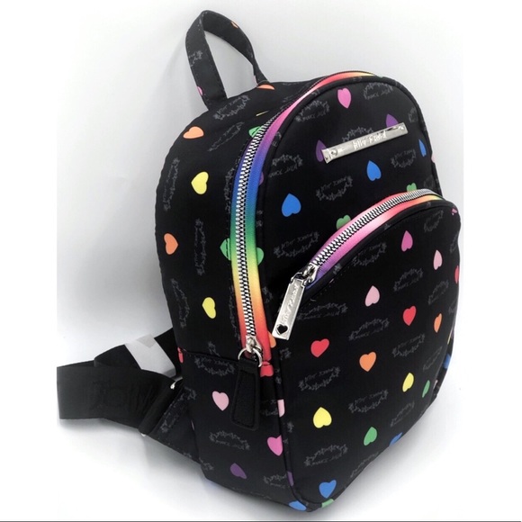 Betsey Johnson Bags Betsey Johnson Rainbow Hearts Backpack Poshmark